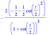 -2/(1+cot(1/2*t))^3*(-1/2-1/2*cot(1/2*t)^2)