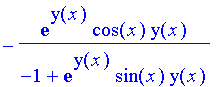 -exp(y(x))*cos(x)*y(x)/(-1+exp(y(x))*sin(x)*y(x))