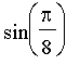 sin(Pi/8)
