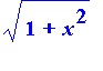 sqrt(1+x^2)