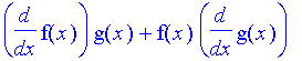 diff(f(x),x)*g(x)+f(x)*diff(g(x),x)
