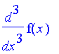 diff(f(x),`$`(x,3))