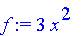 f := 3*x^2