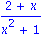 (2+x)/(x^2+1)