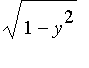 sqrt(1-y^2)