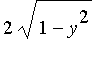 2*sqrt(1-y^2)
