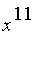 x^11