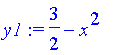 y1 := 3/2-x^2