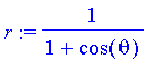 r := 1/(1+cos(theta))