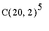 C(20,2)^5