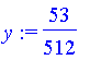 y := 53/512