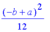 1/12*(-b+a)^2
